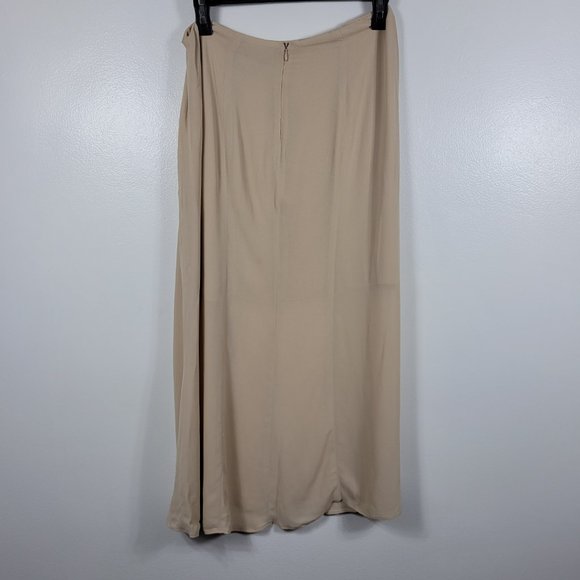 Reformation Womens Cream Maxi Flare Skirt 100% Viscose Size 4 - Picture 4 of 9